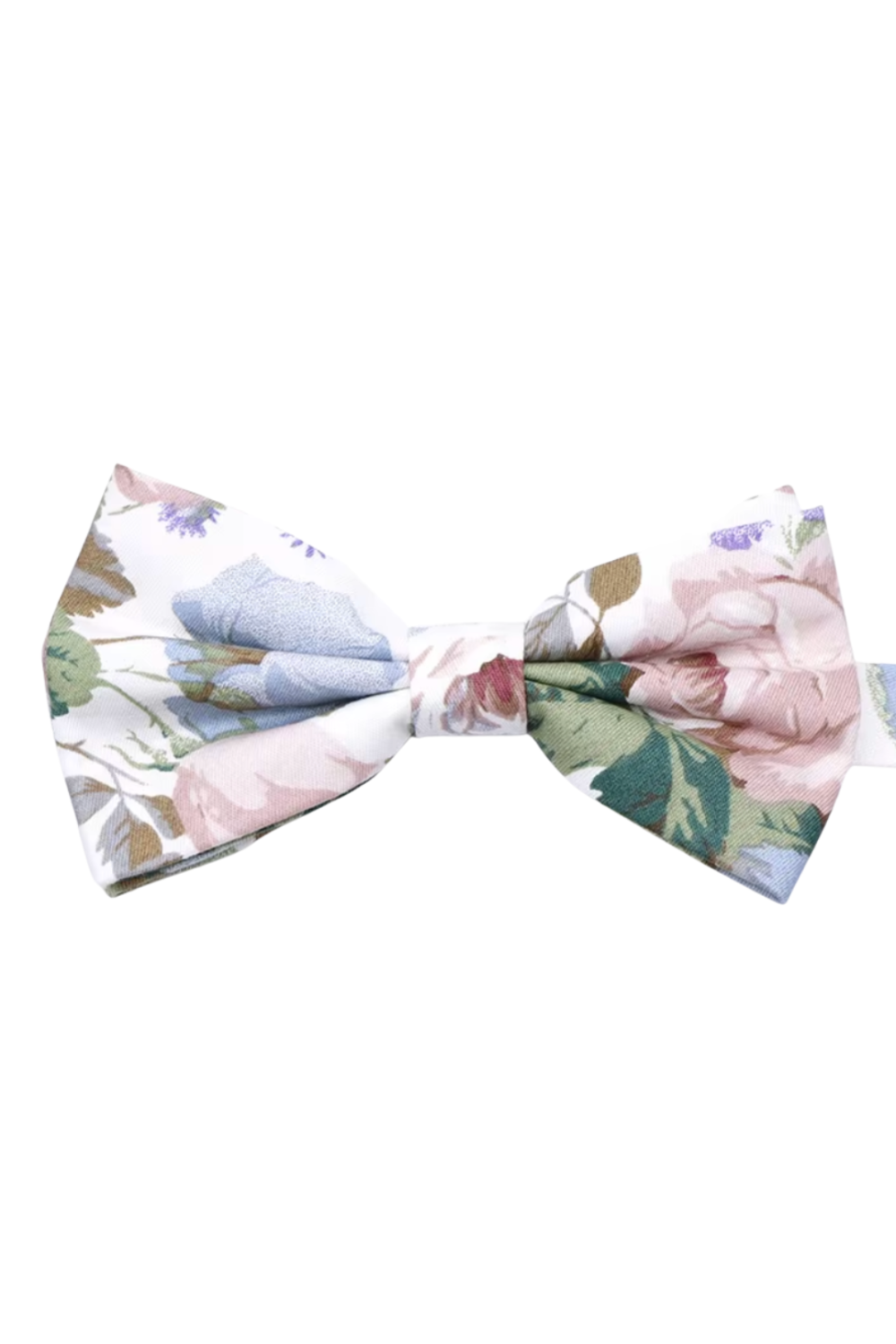 Rose floral cotton classic mens bowtie & pocket square set