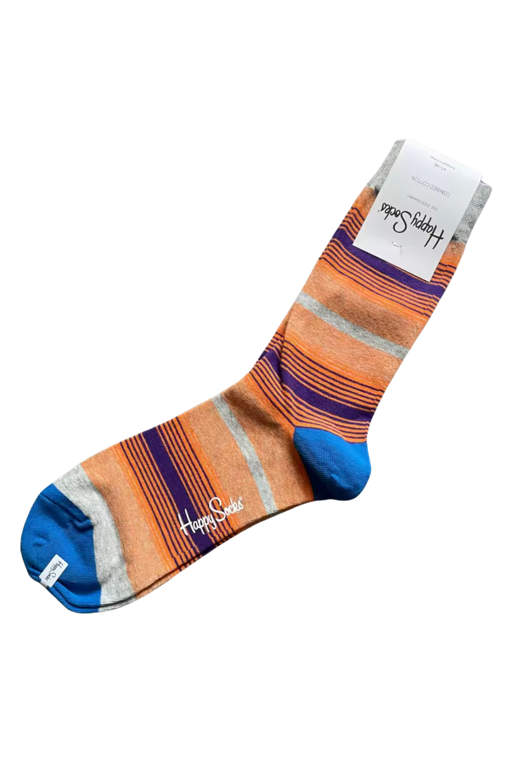 HAPPY SOCKS Orange Stripe Cotton Socks