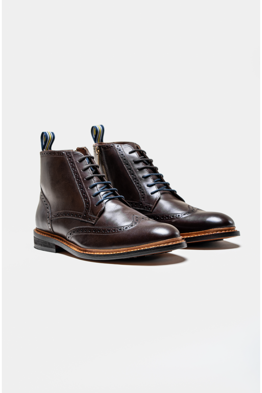 Cavani Ashmoor Leather Boots Brown