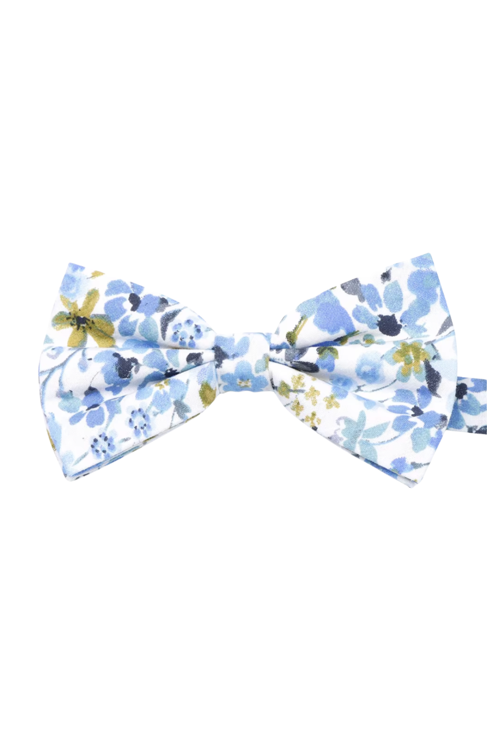Pastel Blue floral flower cotton bowtie