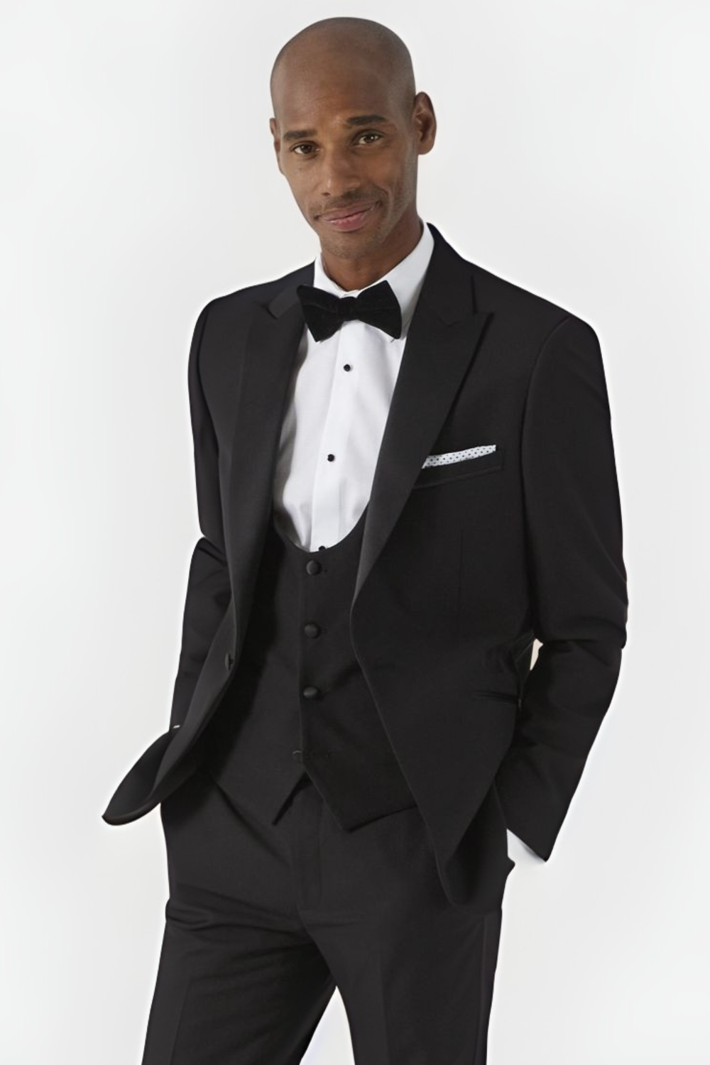 Sinatra Tailored Dinner Jacket – Black Satin Peak Lapel