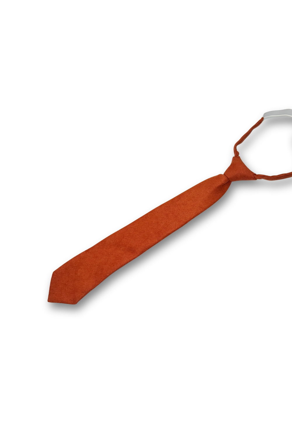 Children's Tweed Rust Woven Tie