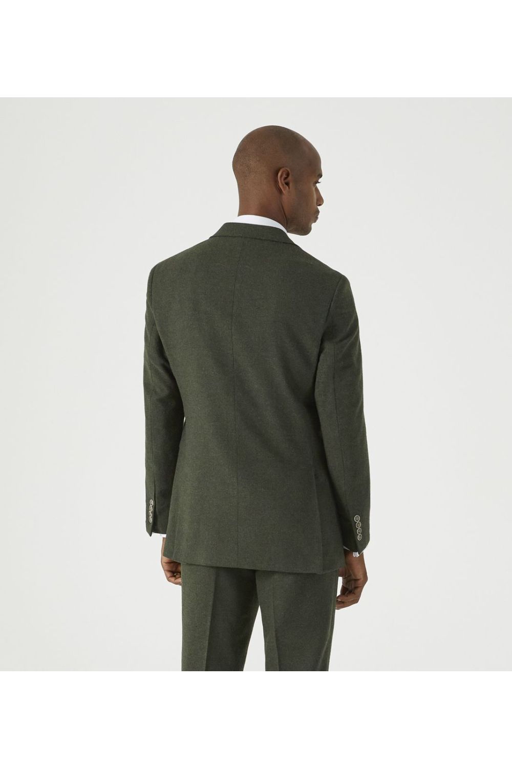 Jude Suit Olive Tailored Jacket Tweed Herringbone