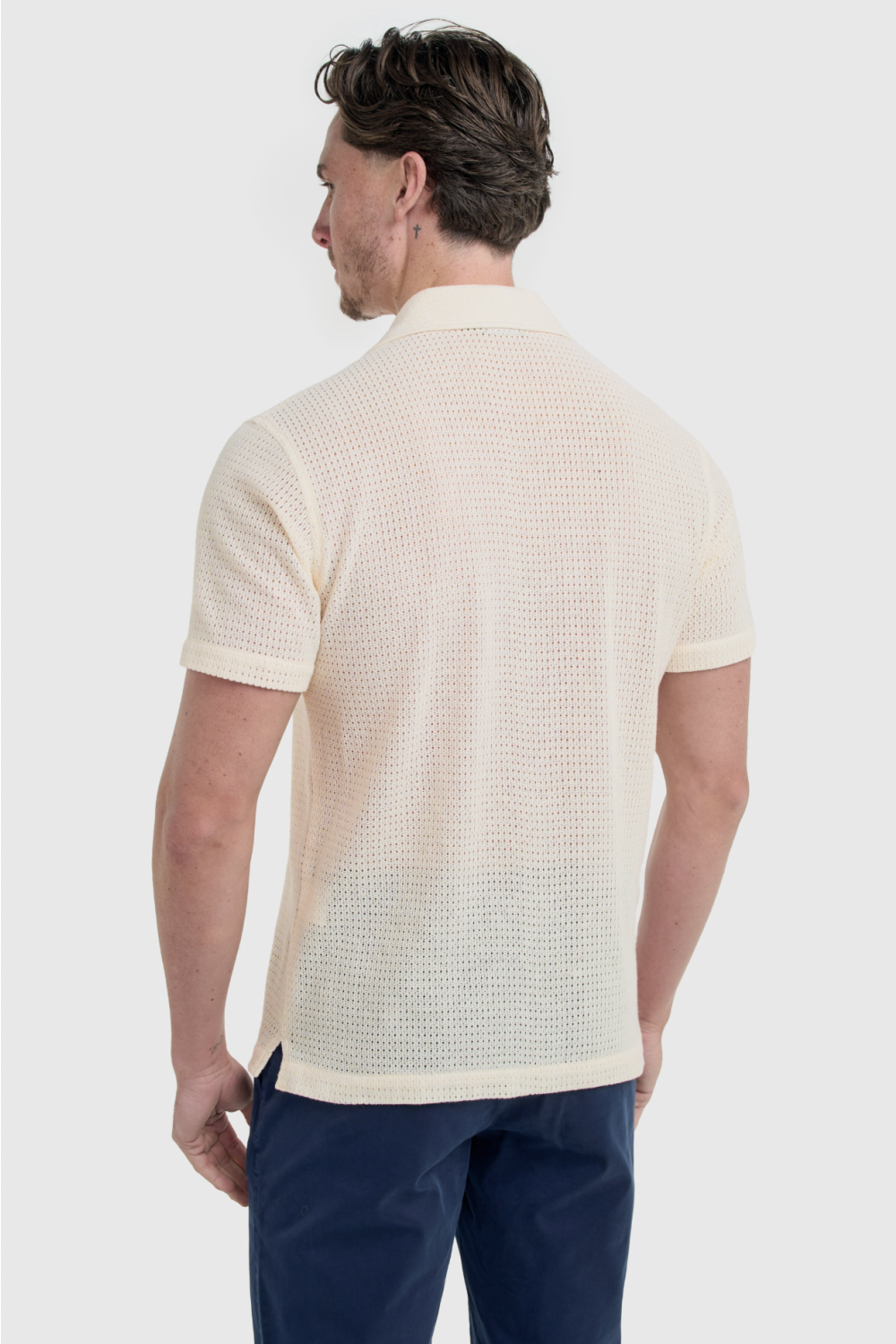 Paris Cuban Collar Shirt White