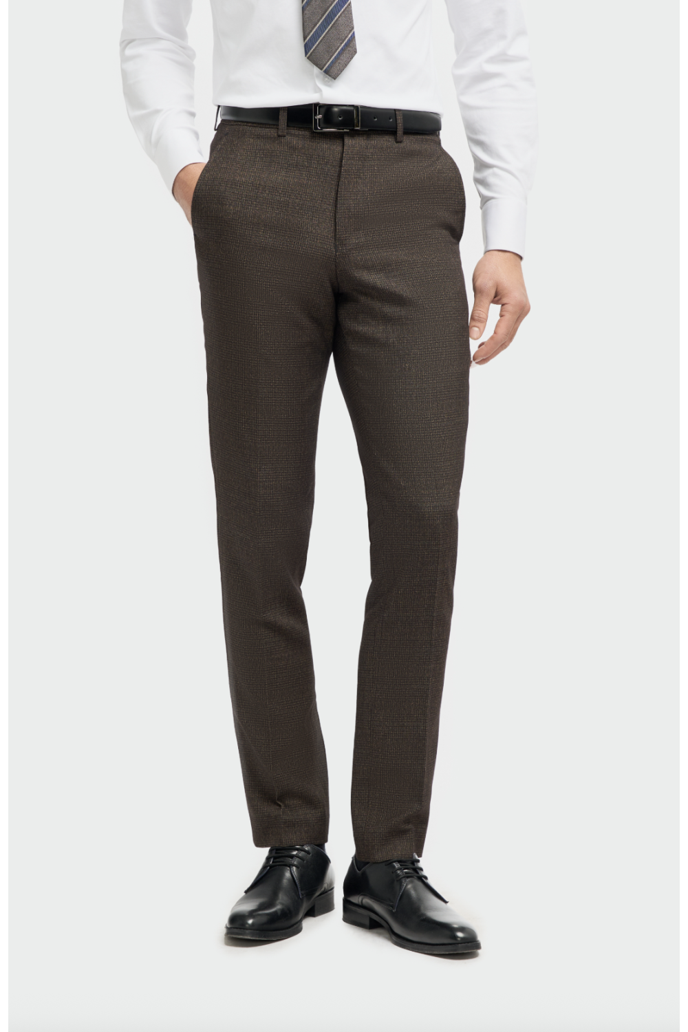 Cavani Thomas Brown Tweed Trousers