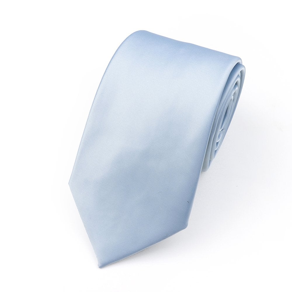 Powder Blue satin classic mens tie