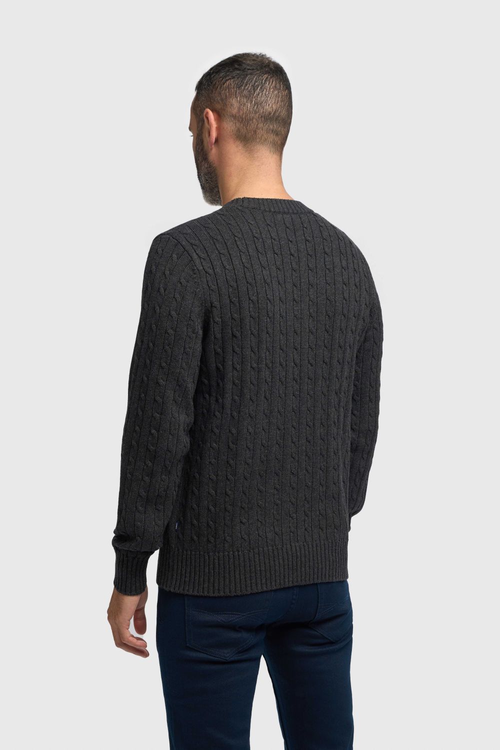 Cavani Foston Charcoal Cable Jumper