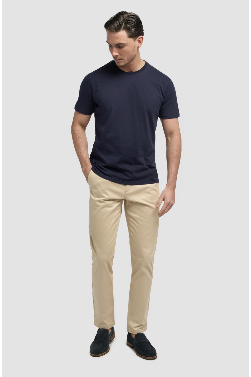 Sanchez Navy cotton Tee