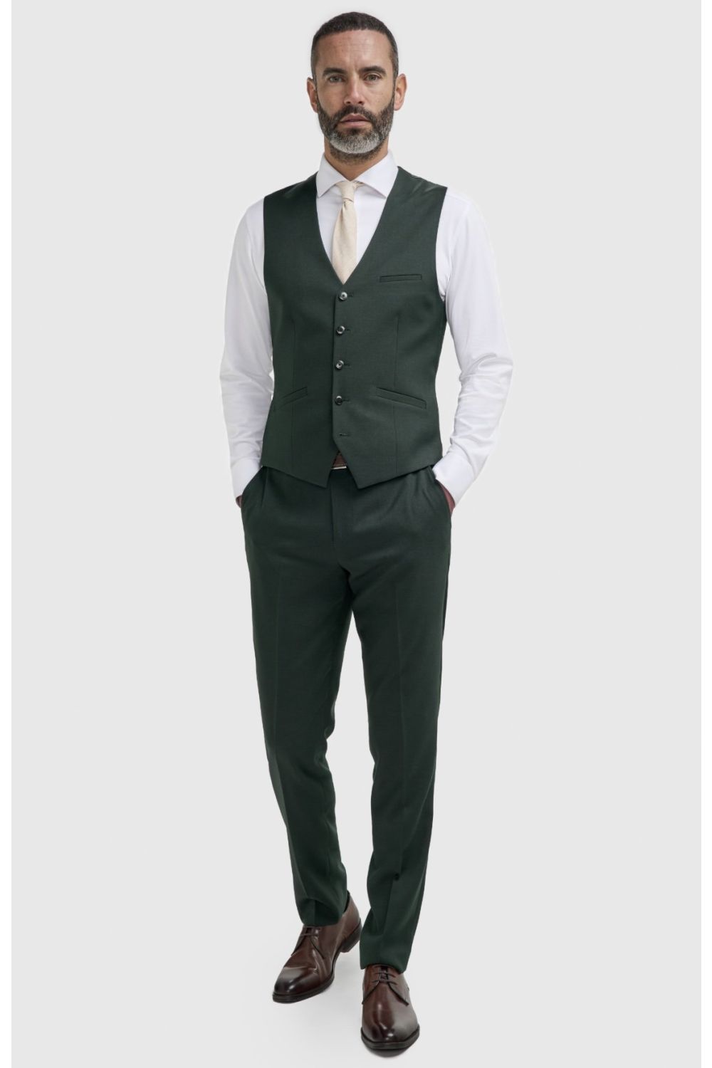 Cavani Malibu Forest Green Waistcoat