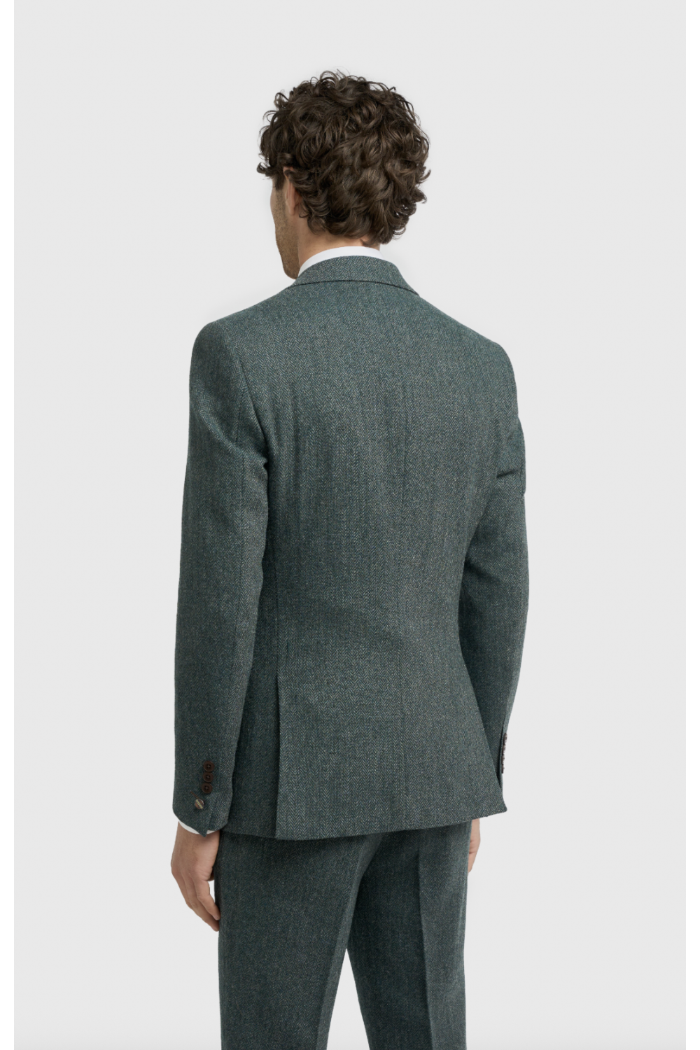 Thomas Lush Olive Tweed Suit Jacket