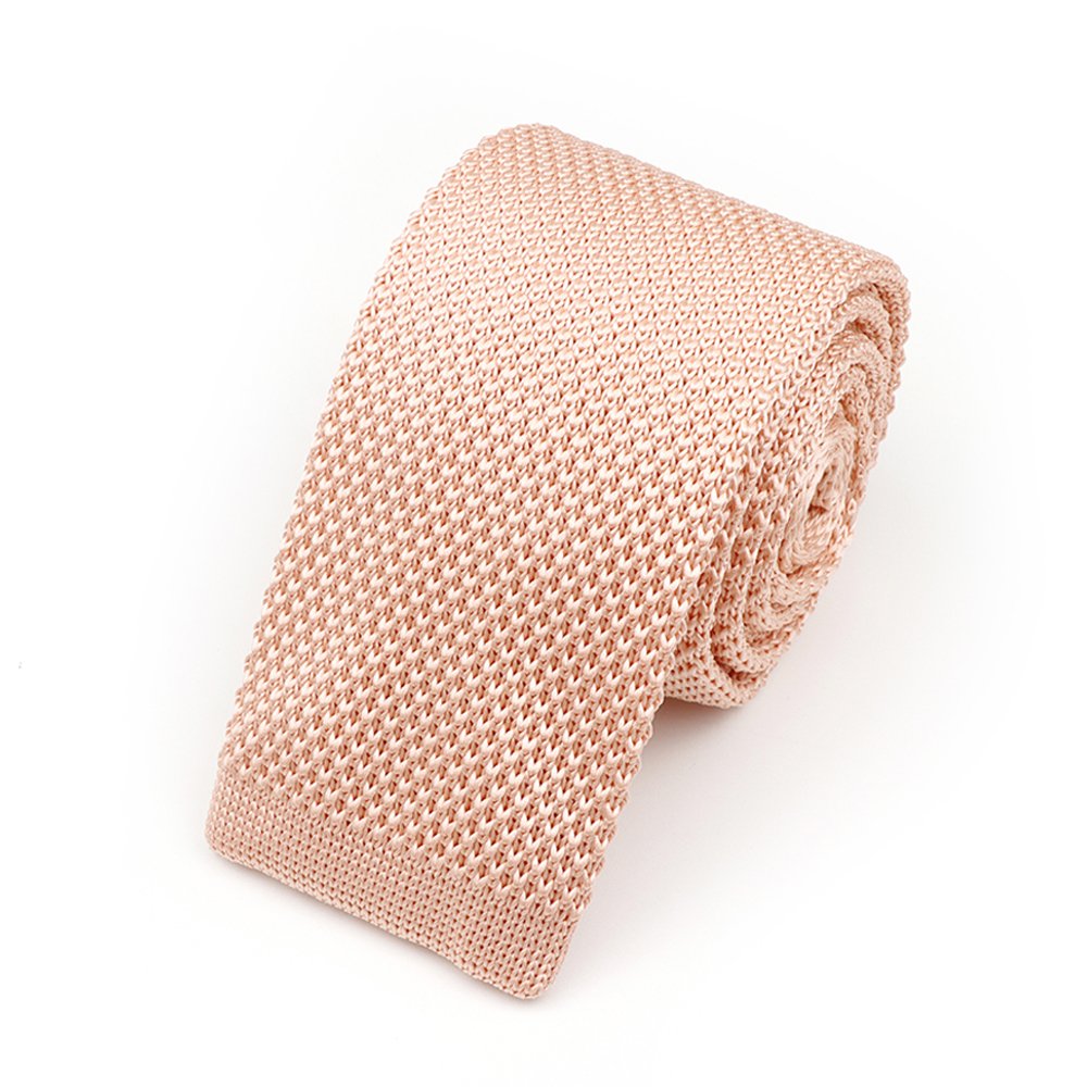 Jenson Samuel Pastel Pink Knitted neck tie