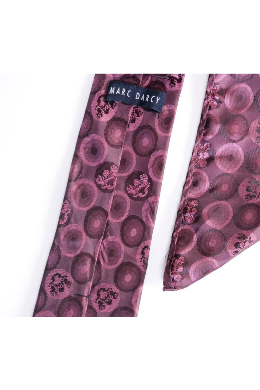 Berry Bubble Lining bow tie & pocket square set