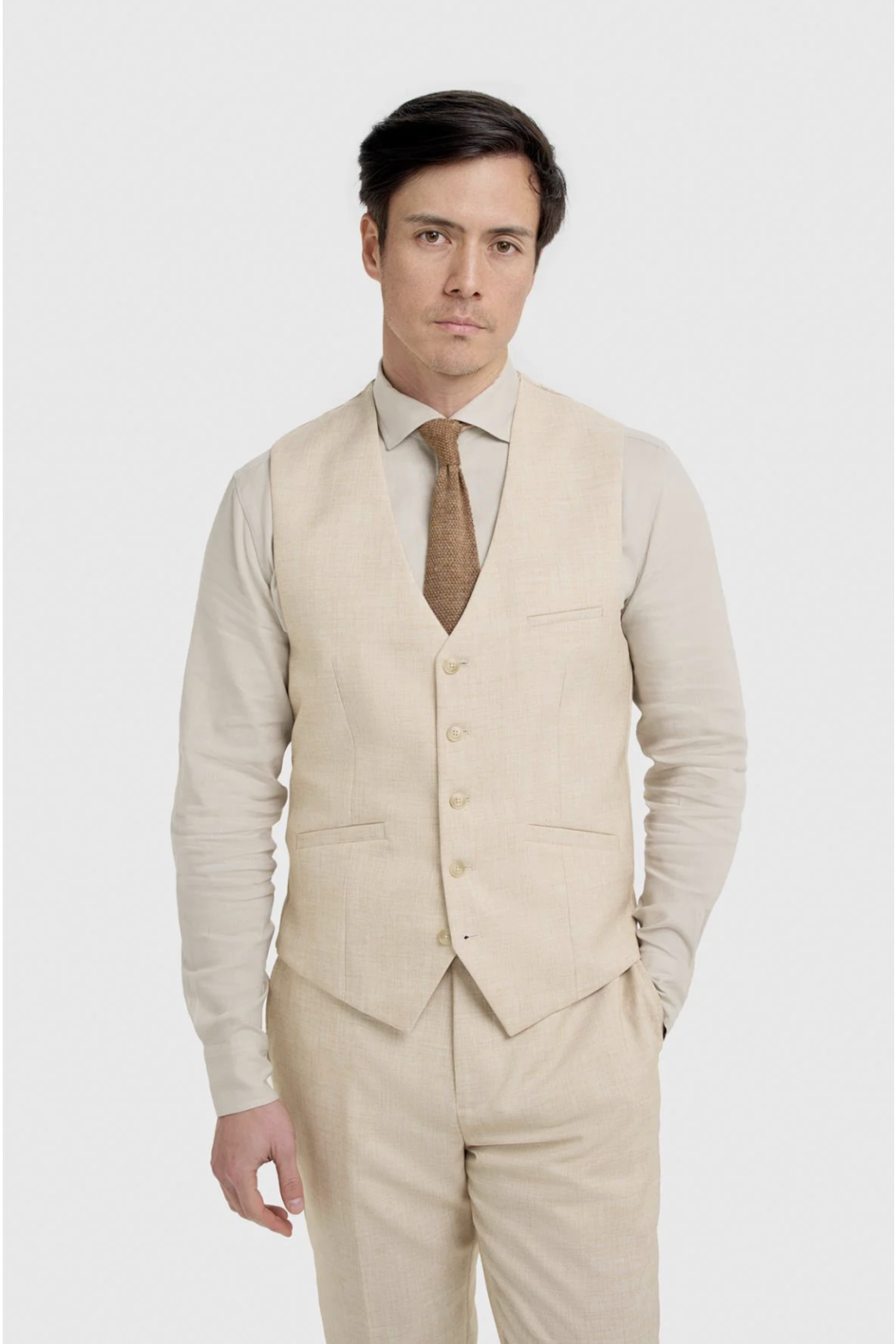 Cavani Malibu Beige Waistcoat
