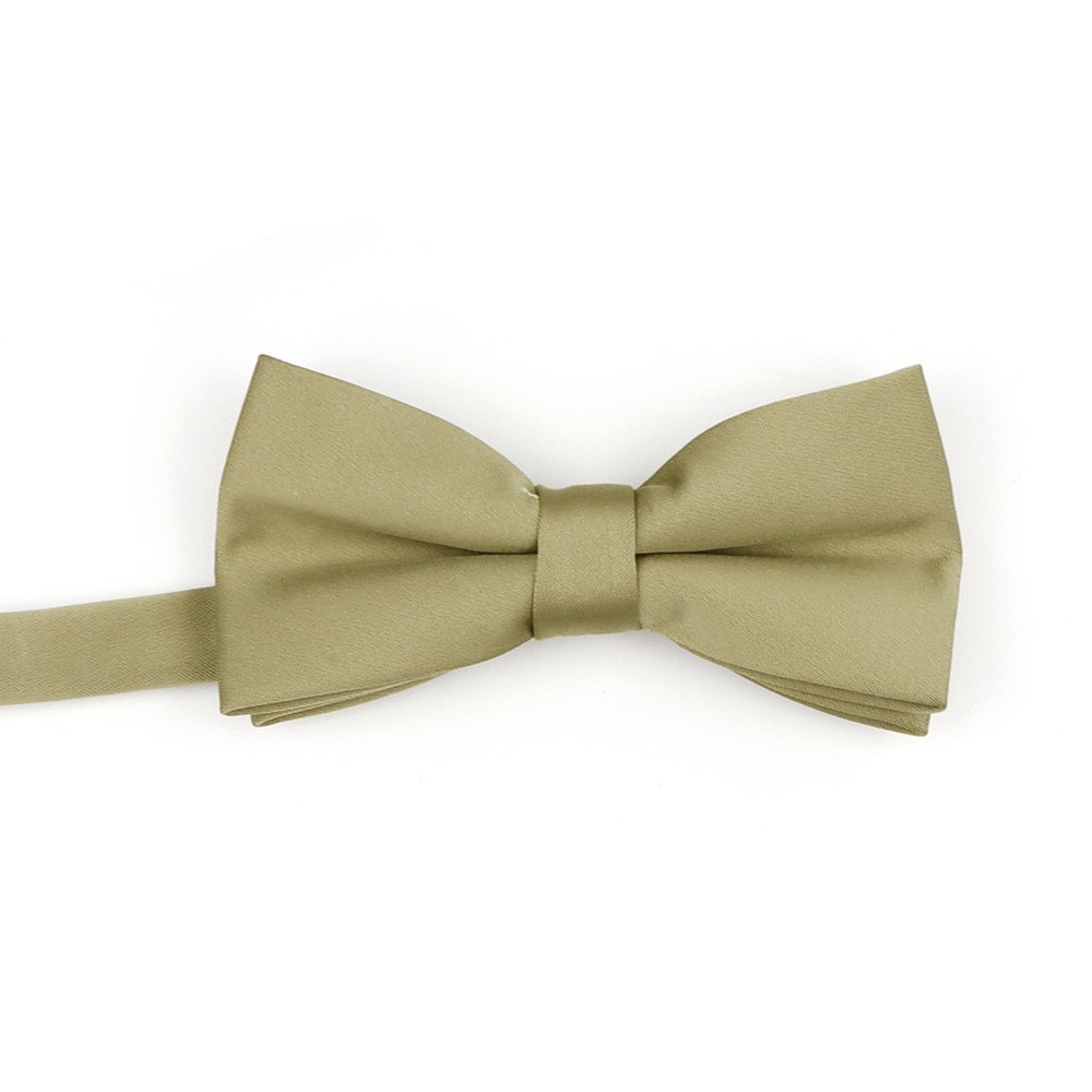 Children's Sage green satin classic bow tie