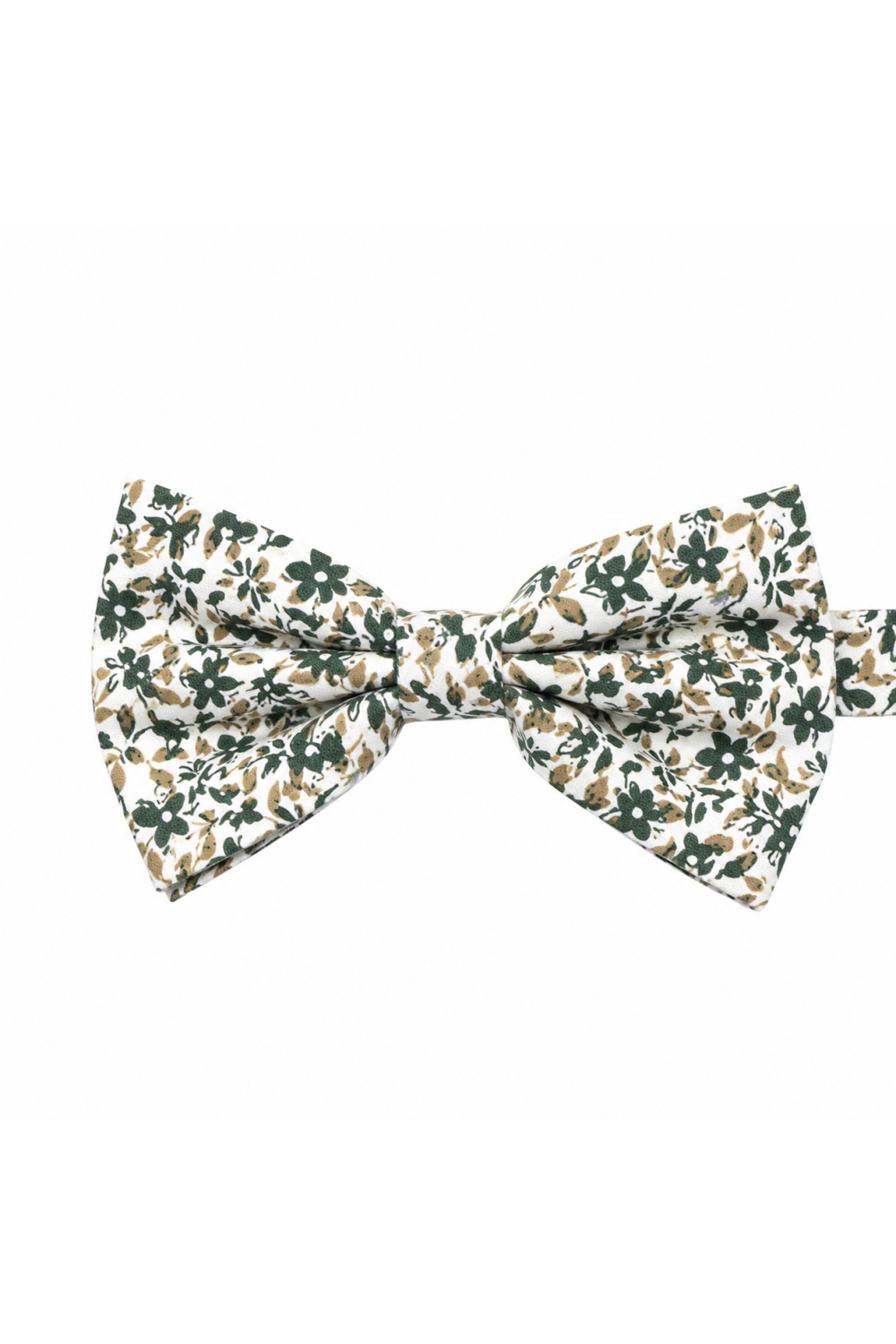 Children's Olive floral flower cotton bowtie