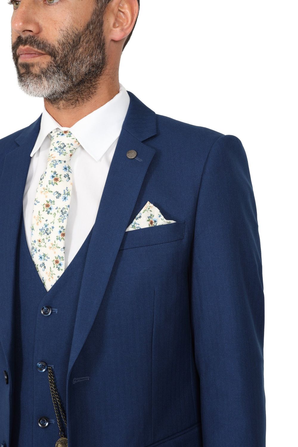 Contrast Stone Alnwick Royal Three Piece Suit