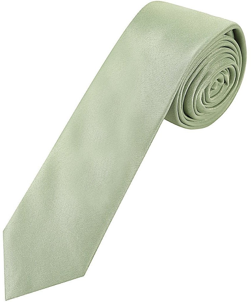 Pastel Green Tie, Pocket Square & Silver Tie Clip Gift Set