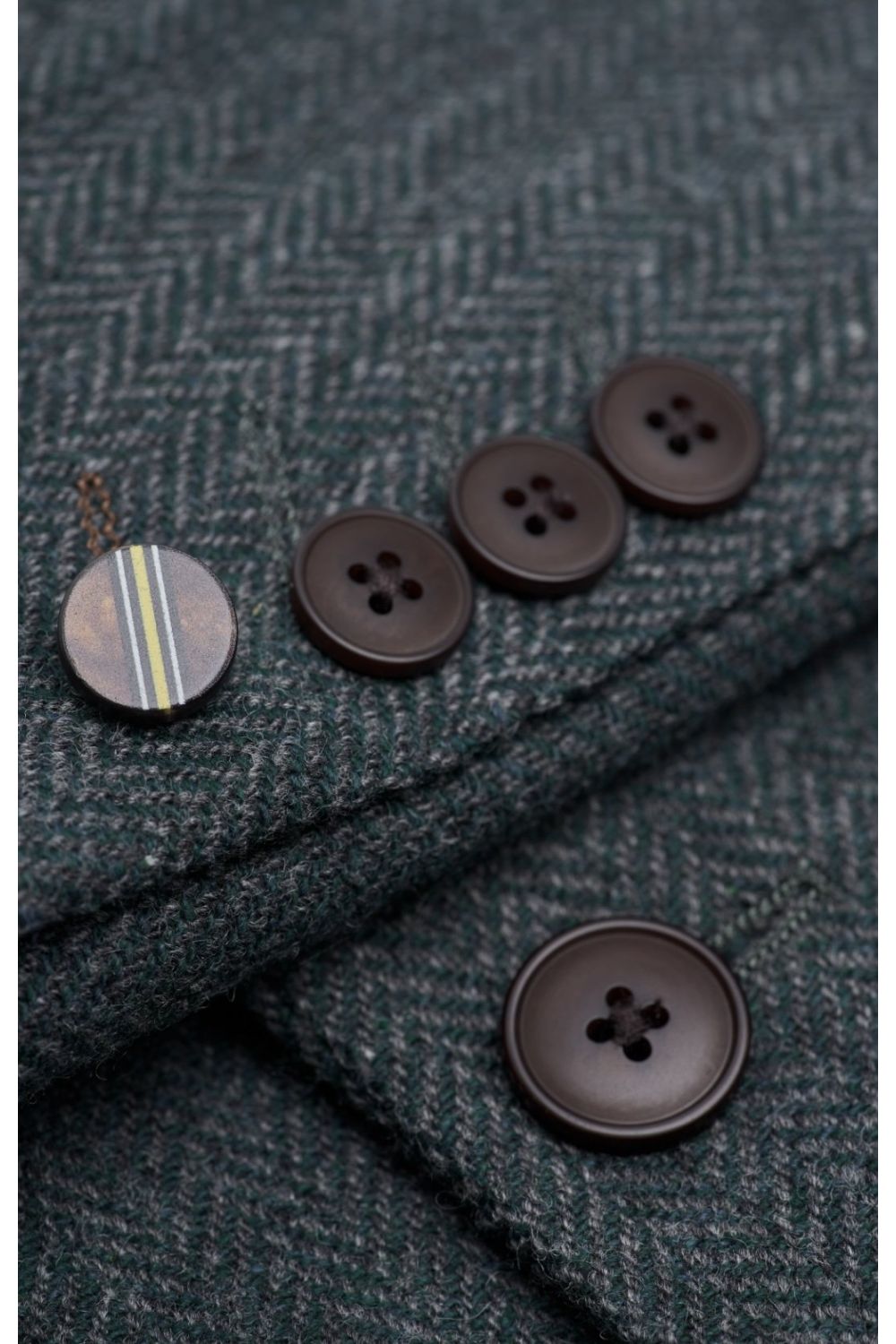 Thomas Lush Olive Tweed Suit Jacket