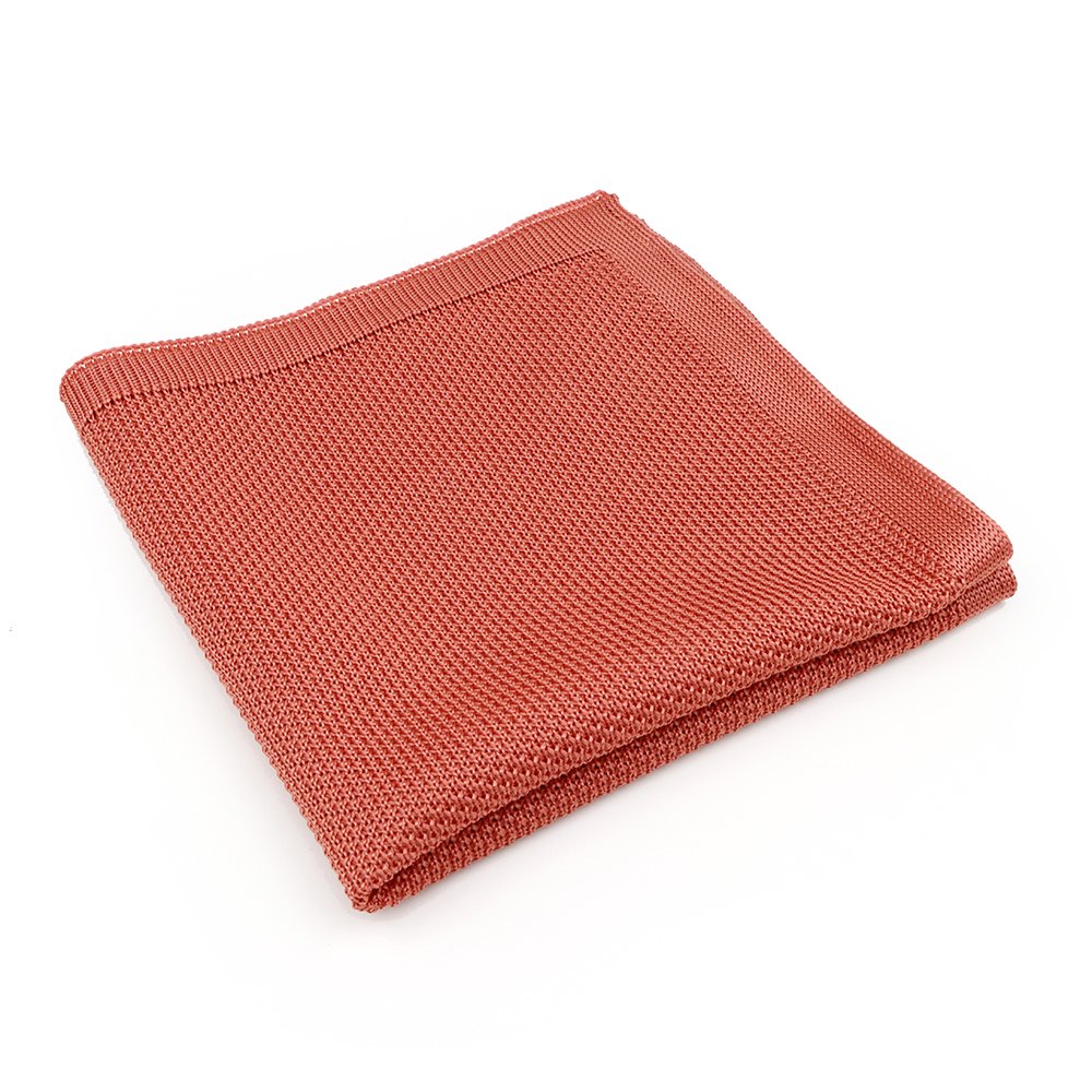 Knitted Dark Pink Pocket Square
