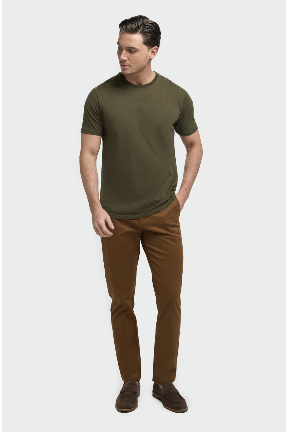 Sanchez Olive cotton Tee