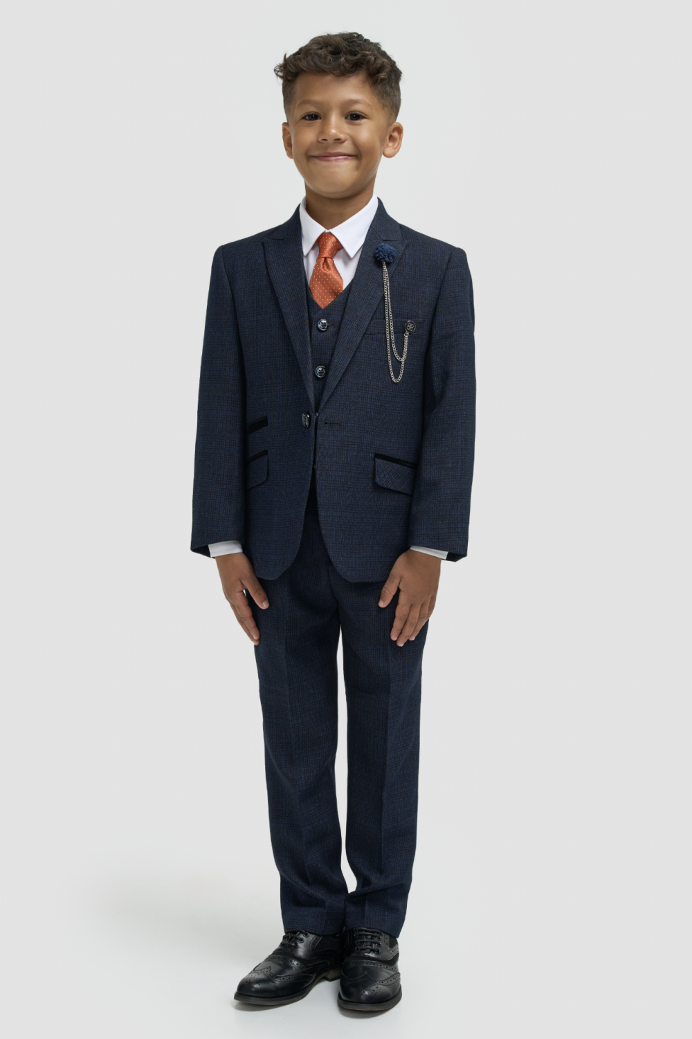 Cavani Kids Boys Caridi Navy Three piece Suit