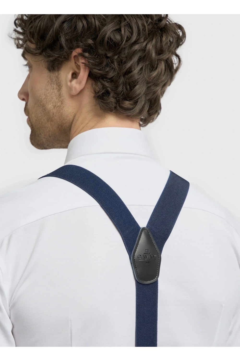 Plain Navy Braces