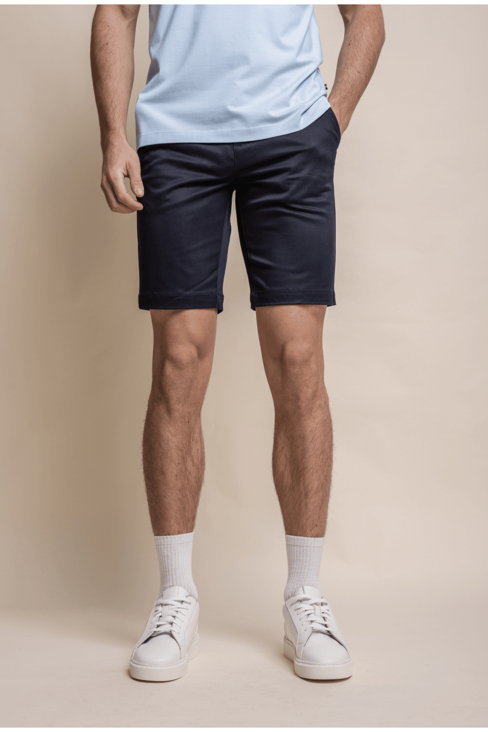 Cavani Dakota Navy Chino Shorts