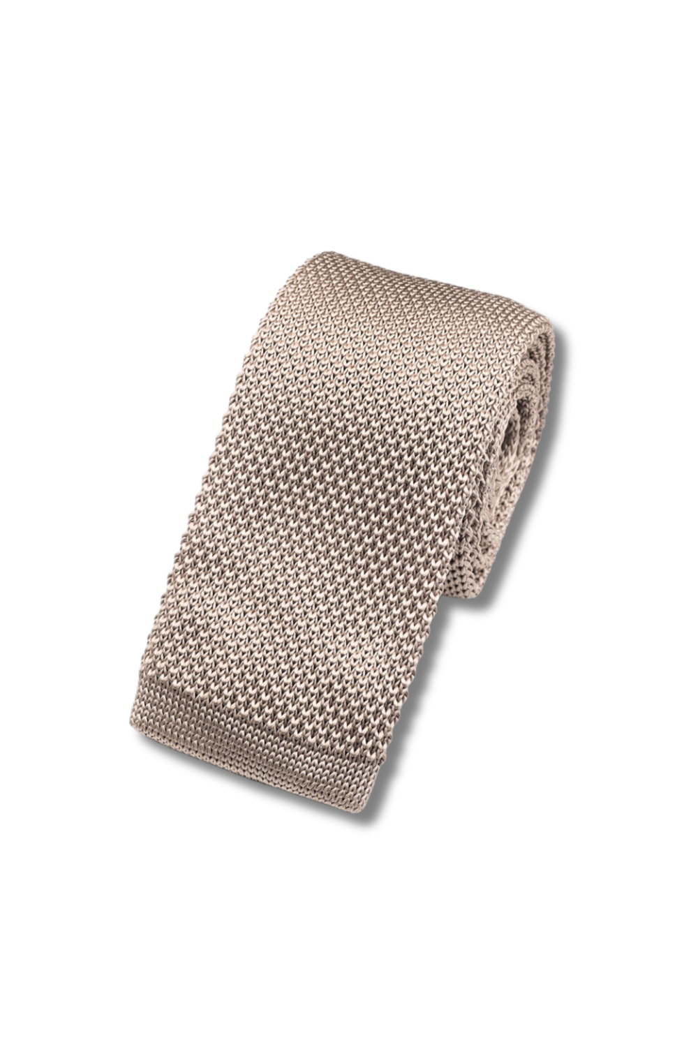 Jenson Samuel Stone Knitted neck tie