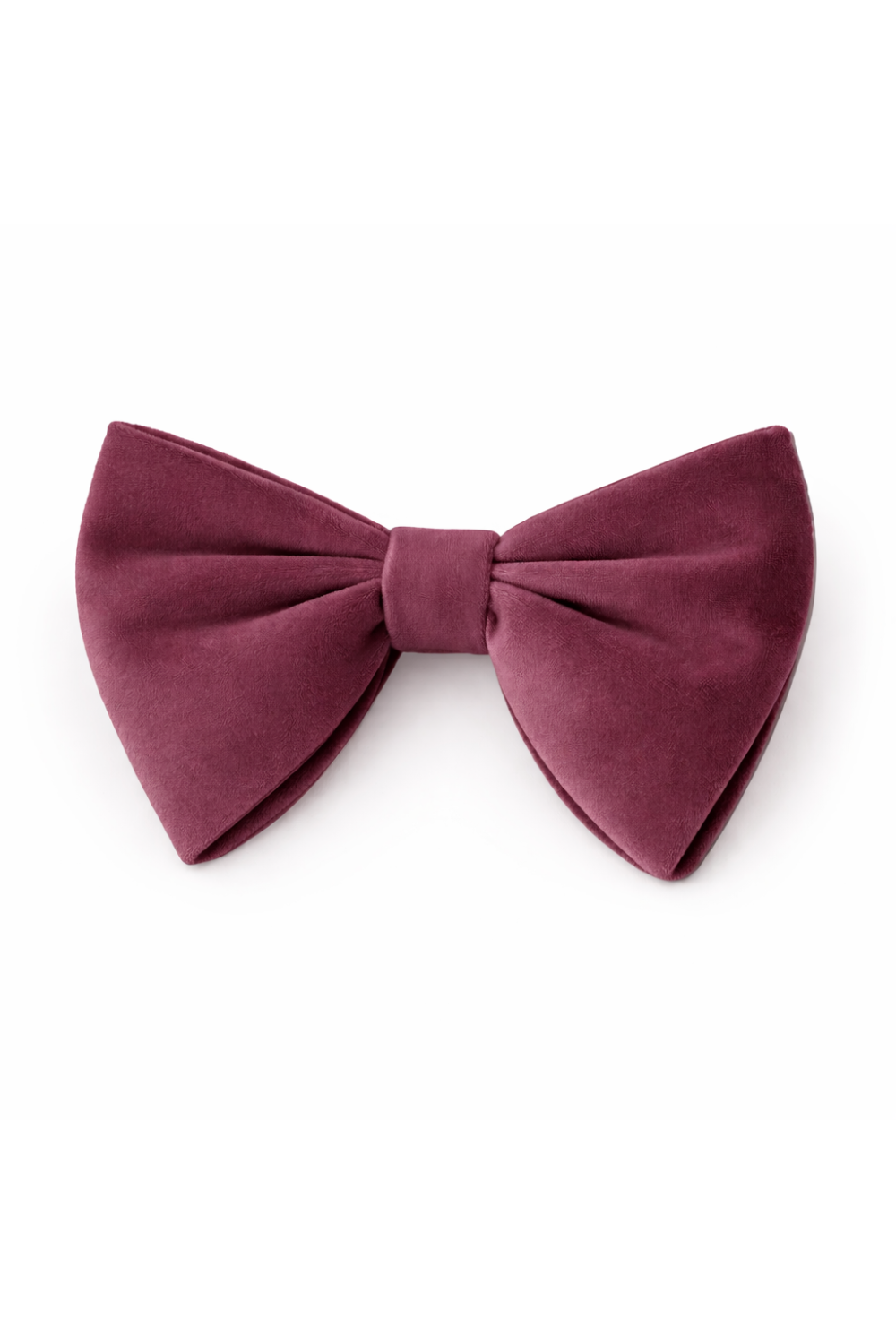 Velvet rose gold oversized mens bow tie