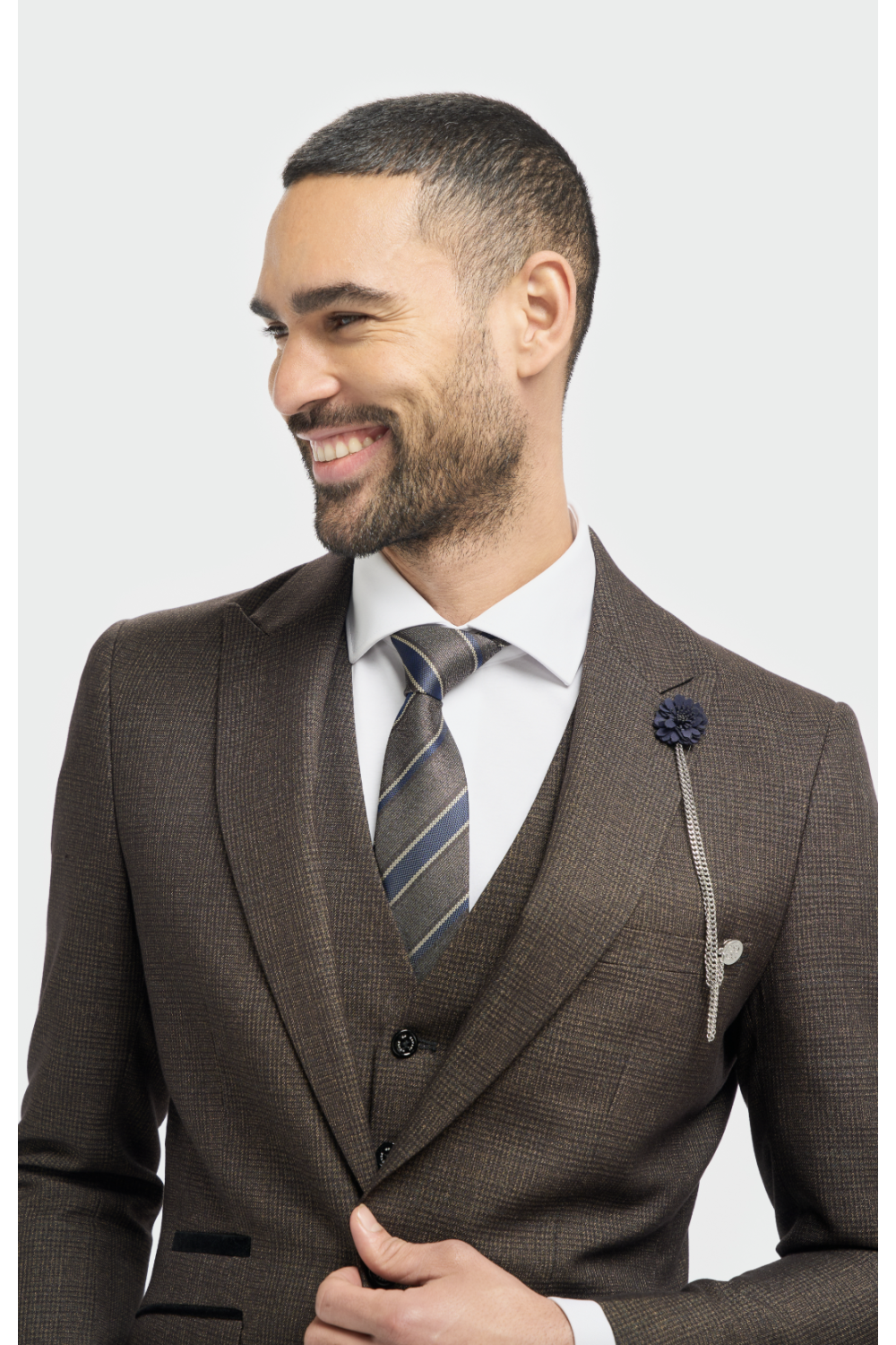 Cavani Caridi Brown Waistcoat