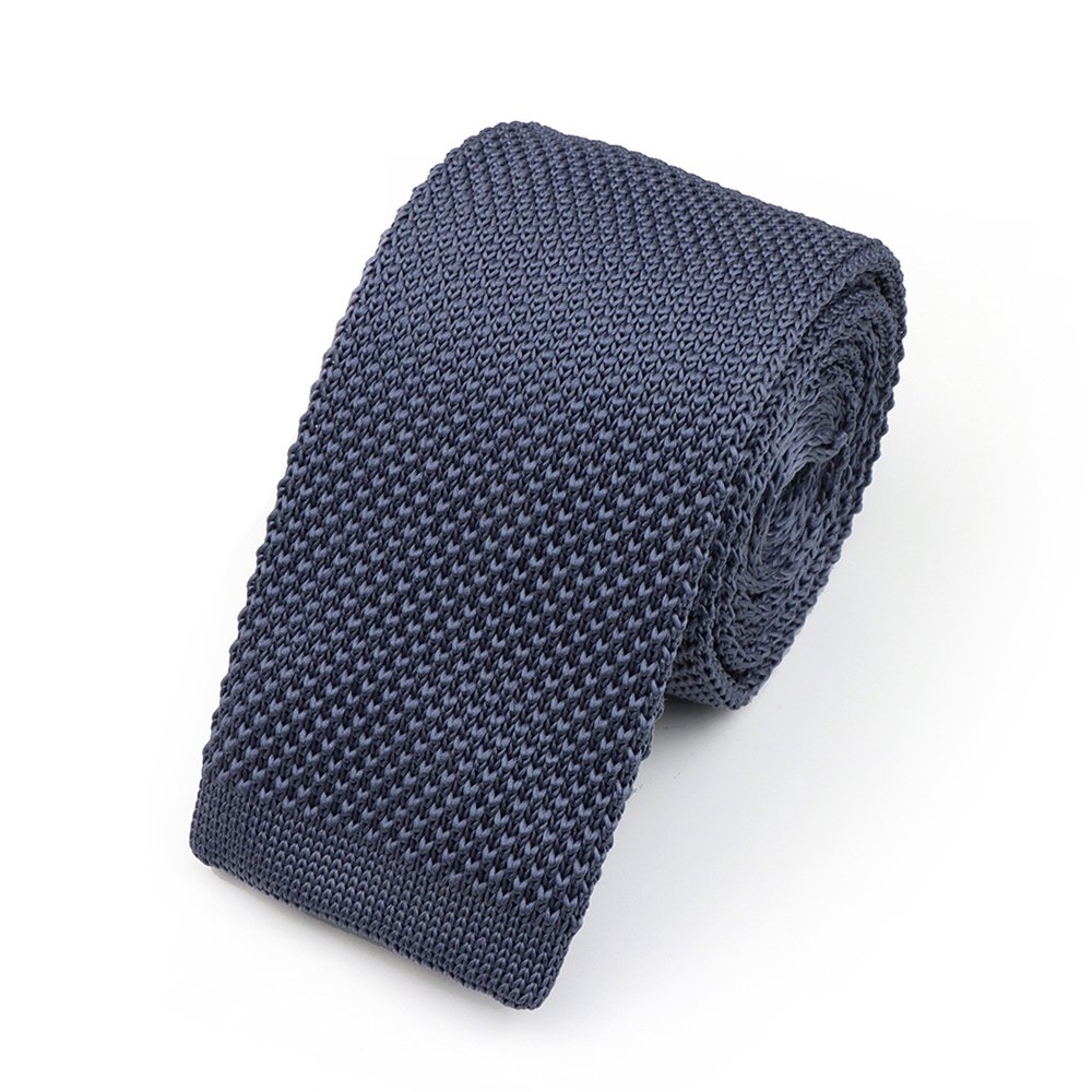 Jenson Samuel Grey Knitted neck tie