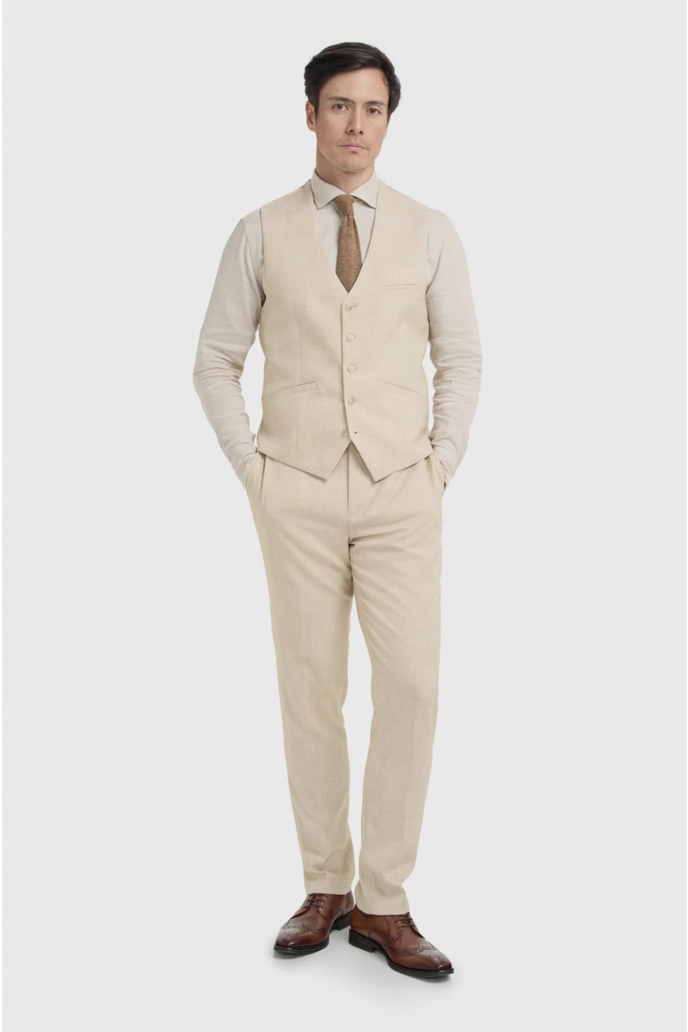 Cavani Malibu Beige Waistcoat
