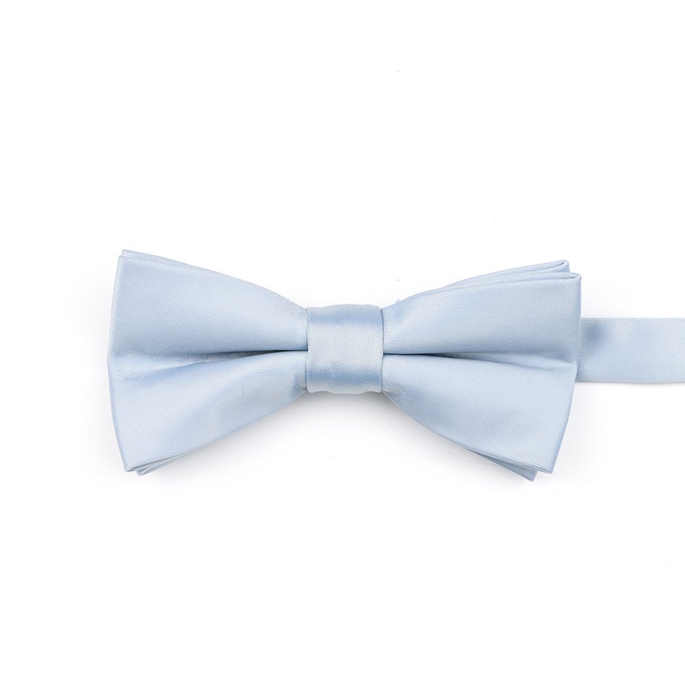 Children's Powder blue satin classic bow tie