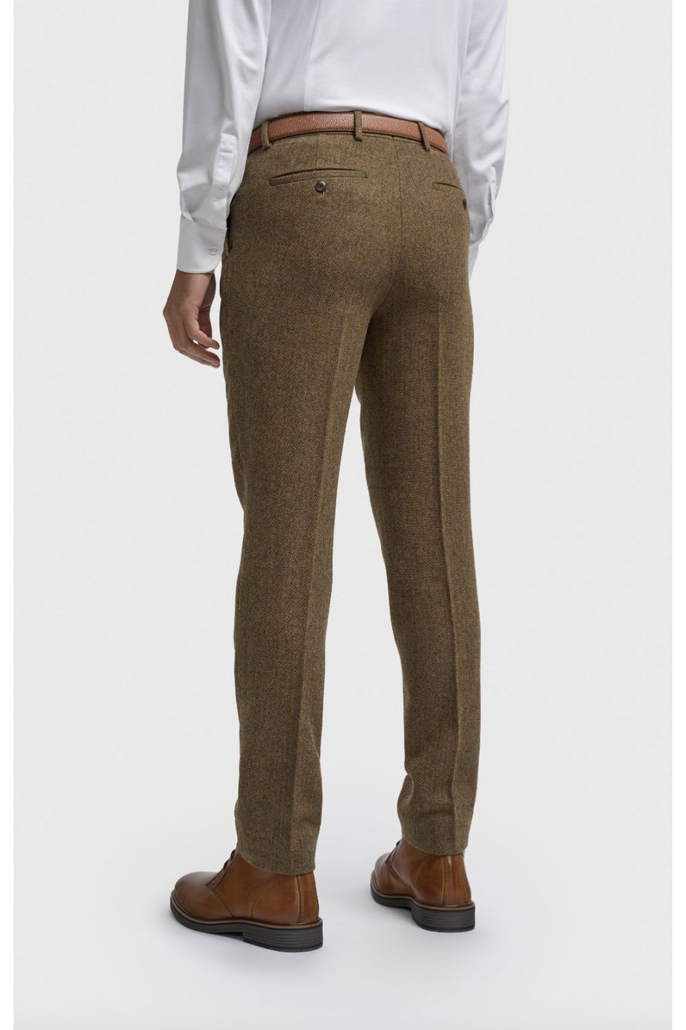Cavani Thomas Brown Tweed Three Piece Suit