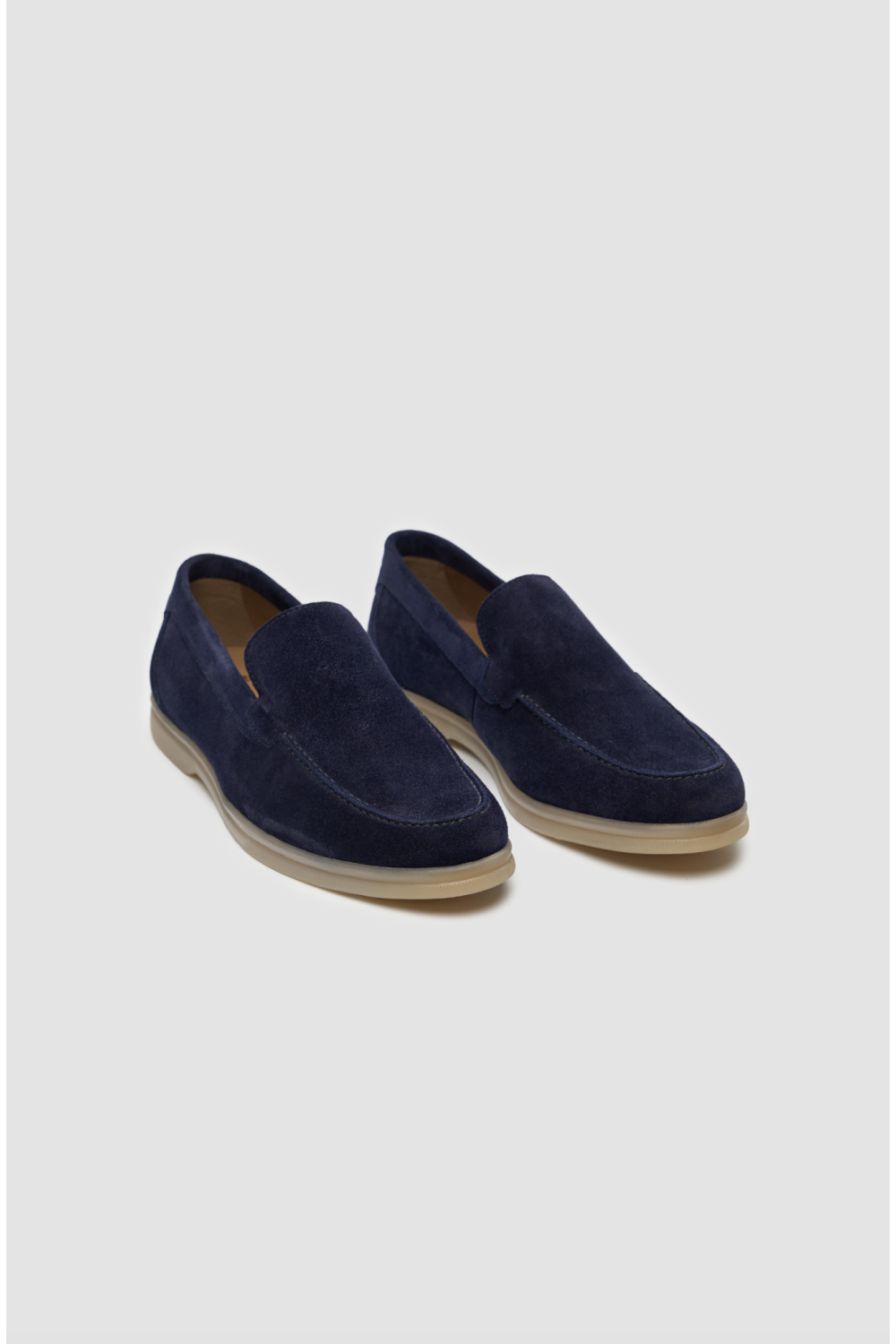 Cavani Breezy Navy Slip-On Suede Loafers