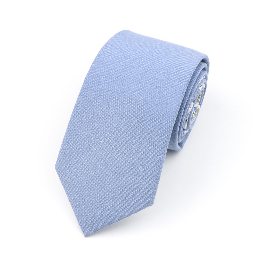 Two Tone Pastel blue floral cotton tie
