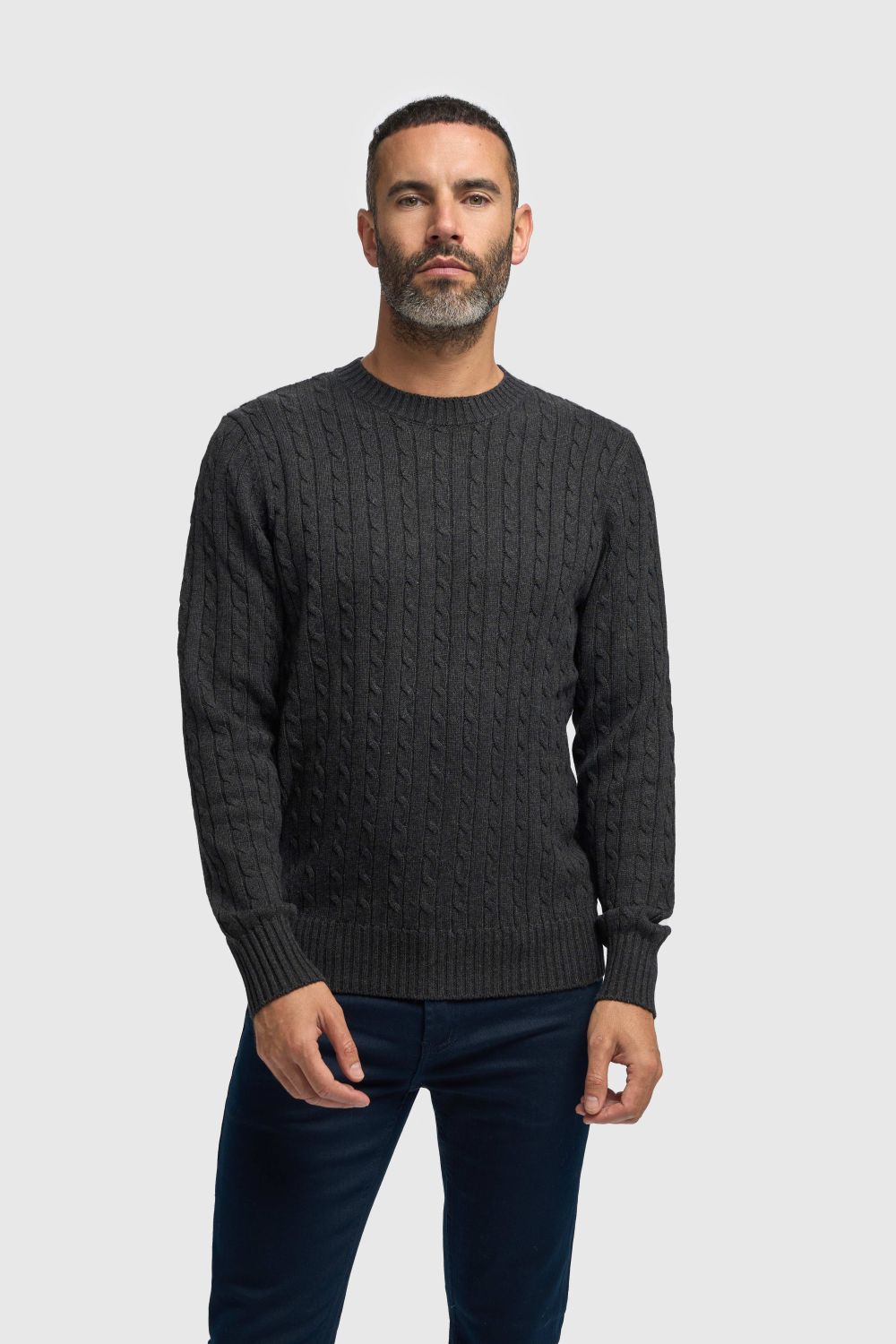 Cavani Foston Charcoal Cable Jumper
