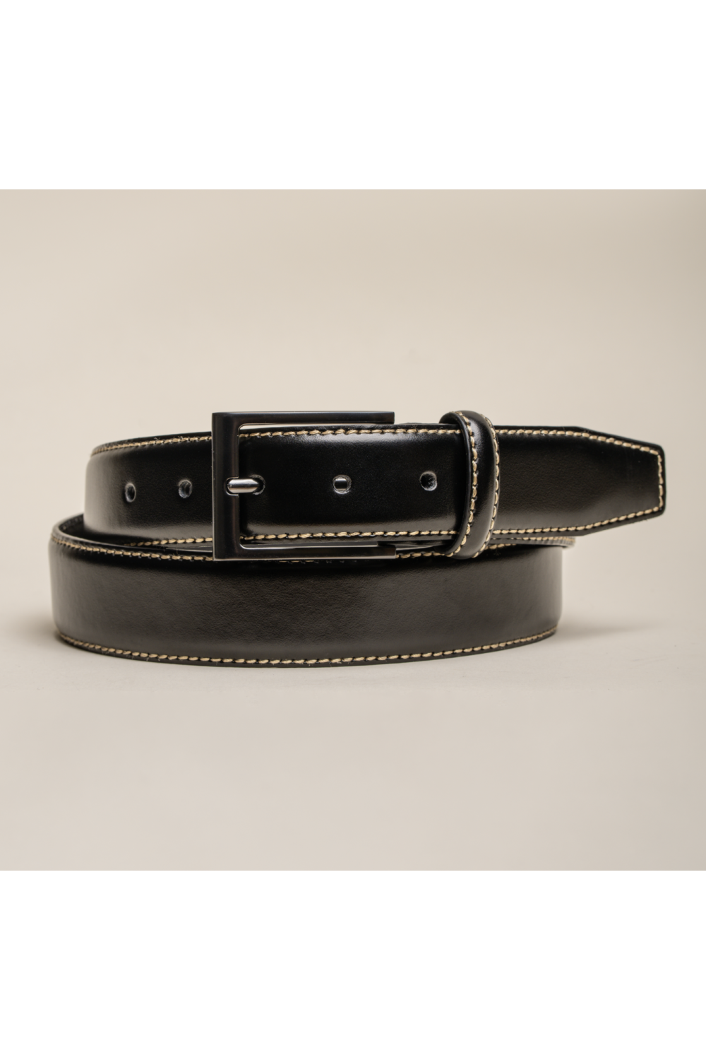 Premium Genuine Leather Men's Belt Black