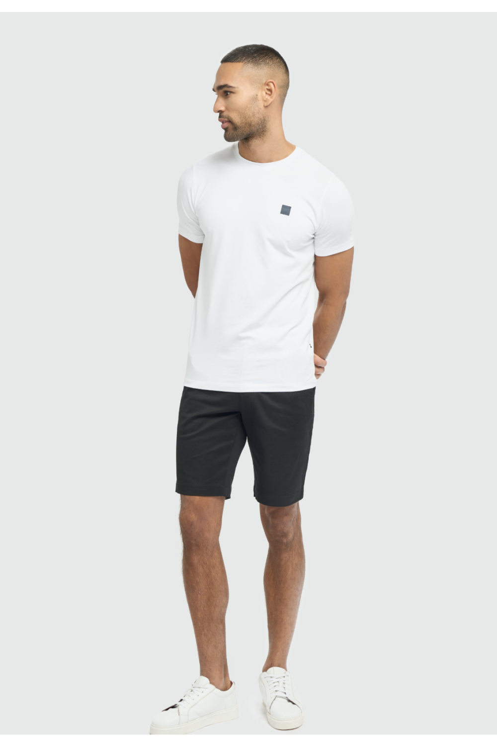 Cavani Dakota Black Chino Shorts