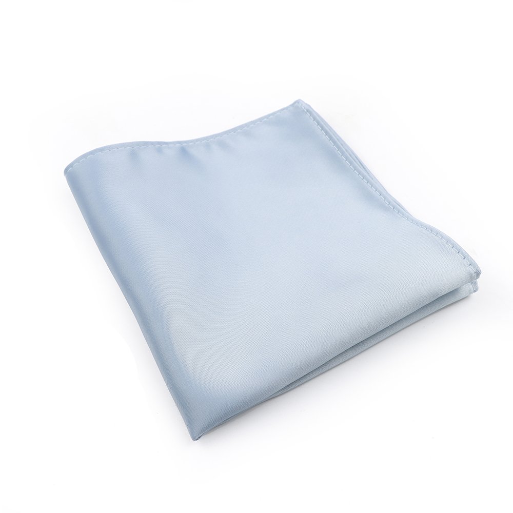 Powder blue satin pocket square
