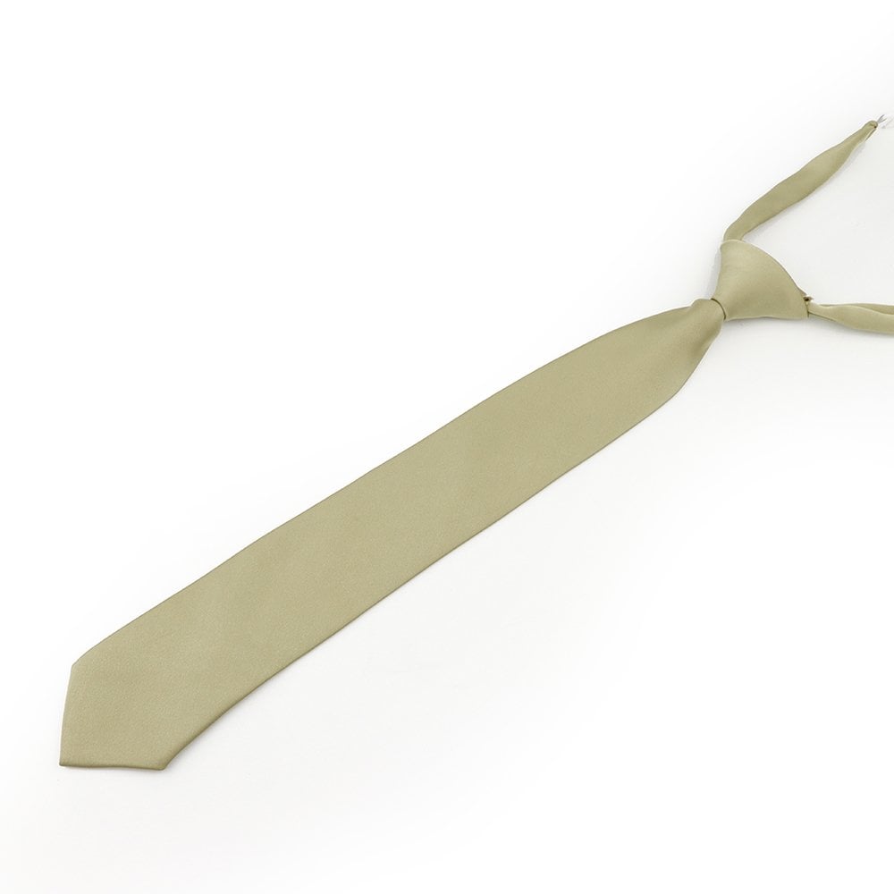 Children's Sage green satin classic tie