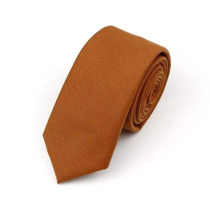 Plain Rust 100% Cotton classic mens tie 