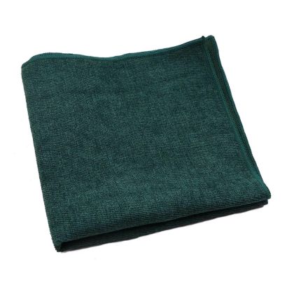 Mens Tweed Bottle Green Woven Pocket Square 