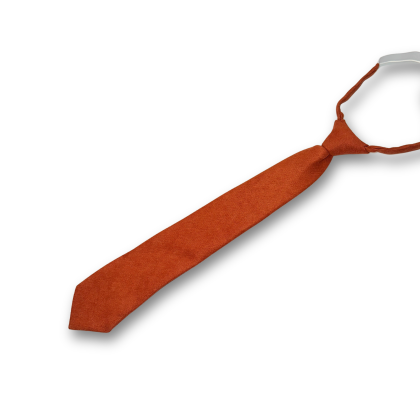 Children's Tweed Rust Woven Tie