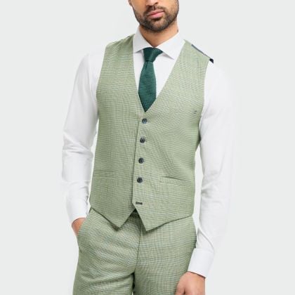 Cavani Caridi Sage Green Waistcoat 