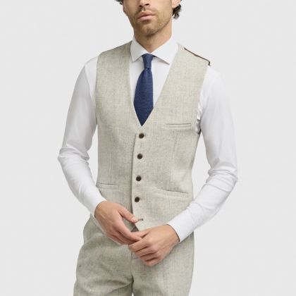 Cavani Thomas Pearl Stone Waistcoat 