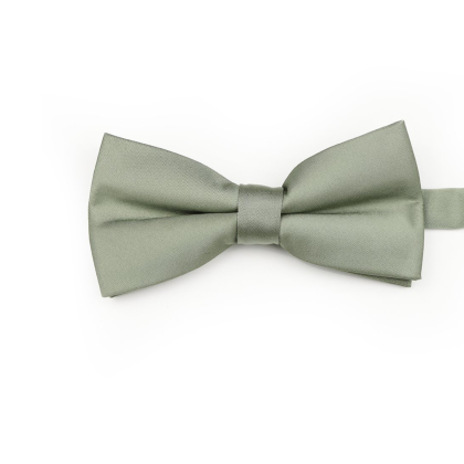 Children's Olive green satin classic bow tie