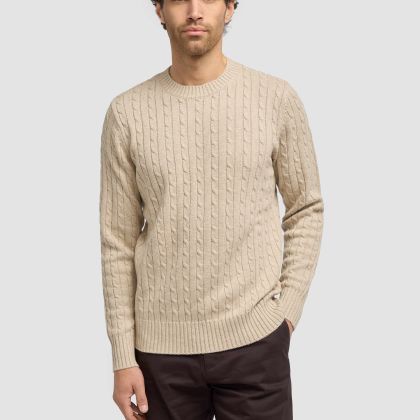 Cavani Foston Fawn Cable Jumper 
