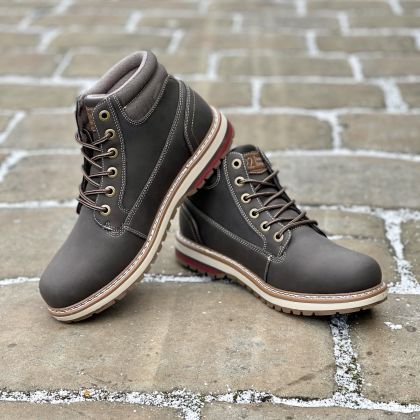 Route 21 Dark Brown Winter walking boots 