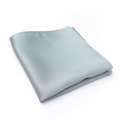 Dusty blue satin pocket square